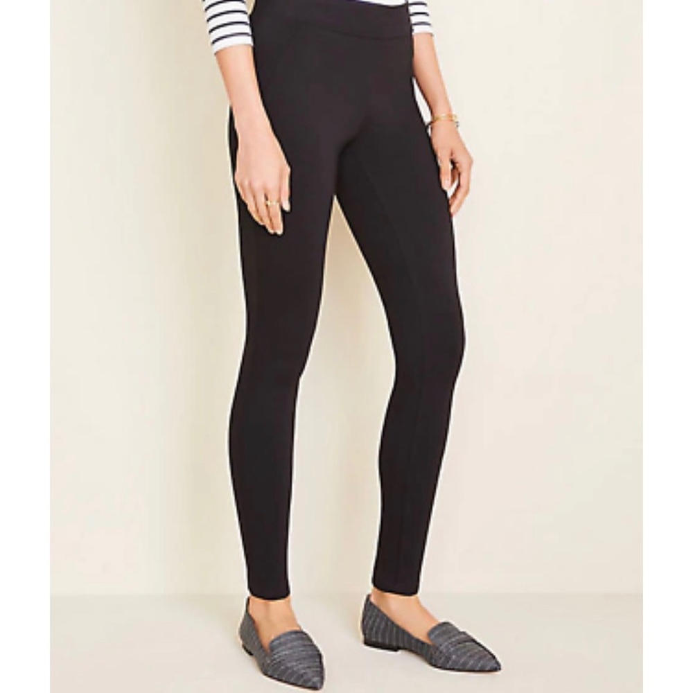 Ann Taylor Black Ponte Leggings